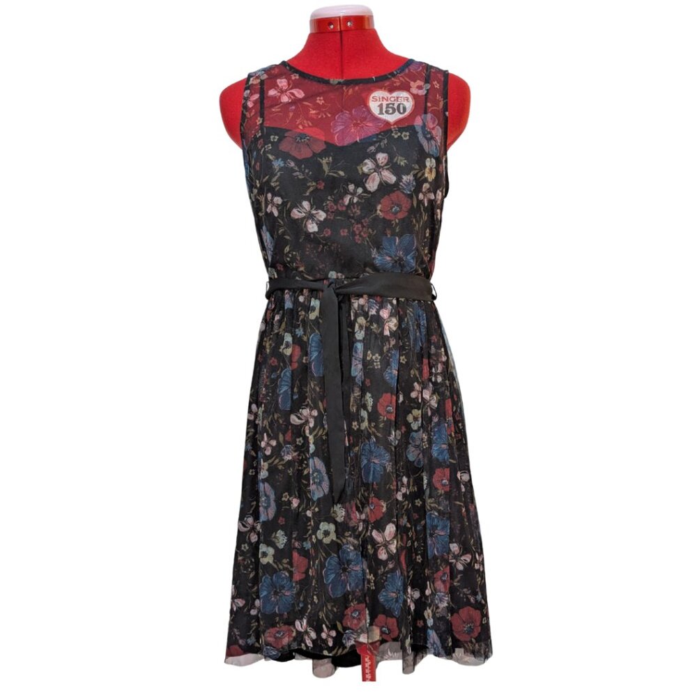 Disney Collection Sheer Sleeveless Floral Dress by LC Lauren Conrad